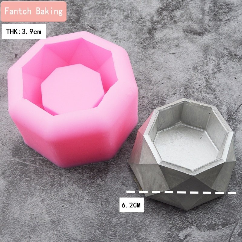 ☆彡 Venta de moldes de silicona para macetas geométricas 🔥